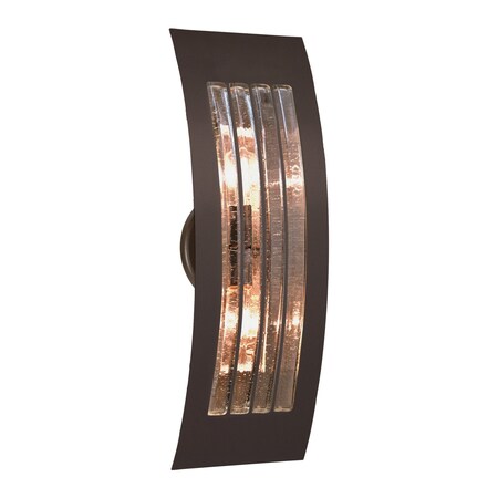 Besa Lighting Sail Wall Sconce, Smoke Bubble, Bronze Finish, 2x40W Incandescent SAIL17SM-BR
